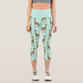 Leggings Capri Imprimer Giraffe Cute (Recto)