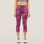 LEGGINGS CAPRI IMPRIMER YOGA ZEBRA ROSE (Recto)