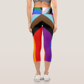 Leggings Capri Indicateur de fierté de progression LGBTQ+ (Verso)