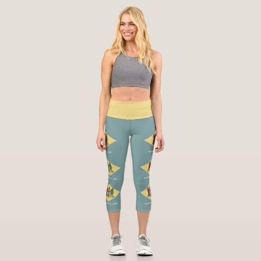 Leggings Capri Indicateur d'état du Delaware (Recto)