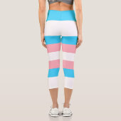 Leggings Capri Indicateur transgenre personnalisé (Verso)