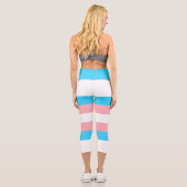Leggings Capri Indicateur transgenre personnalisé (Verso)