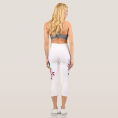 Leggings Capri Infinité avec les fleurs Sakura (Verso)