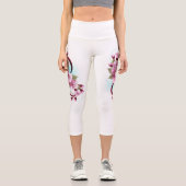 Leggings Capri Infinité avec les fleurs Sakura (Recto)