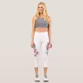 Leggings Capri Infinité avec les fleurs Sakura (Recto)