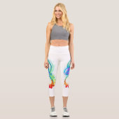 Leggings Capri Infinity avec Rainbow Jellyfish (Recto)