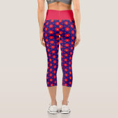 Leggings Capri Infusion de virus Crimson haute taille (Verso)