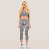 Leggings Capri INITIALES Empreintes de pattes Checkerboard Team S (Recto)
