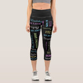 Leggings Capri Inspiration Motivationnelle CHOISIR LA COULEUR Cap (Recto)