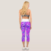 Leggings Capri Iridescente Fuchsia Star Parties scintillant Capri (Verso)