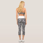 Leggings Capri Iridescente Silver Star Parties scintillant Capri  (Verso)