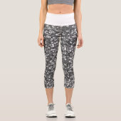 Leggings Capri Iridescente Silver Star Parties scintillant Capri  (Recto)