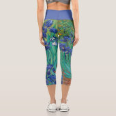 Leggings Capri Irises Vincent van Gogh Capris haut-loué (Verso)