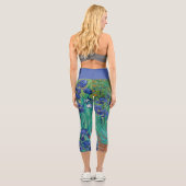 Leggings Capri Irises Vincent van Gogh Capris haut-loué (Verso)