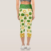 Leggings Capri Irish Fun 3D Whimsey (Verso)