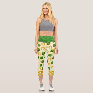 Leggings Capri Irish Fun 3D Whimsey