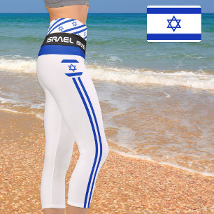 Leggings Capri Israël & Israël Drapeau mode, Fitness, Casquette s