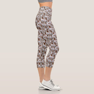 Leggings Capri "Jack’s Wild : A Scatter of Poker Cards"