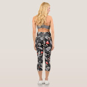 Leggings Capri J'aime les monstres parce que les gens aiment les  (Verso)