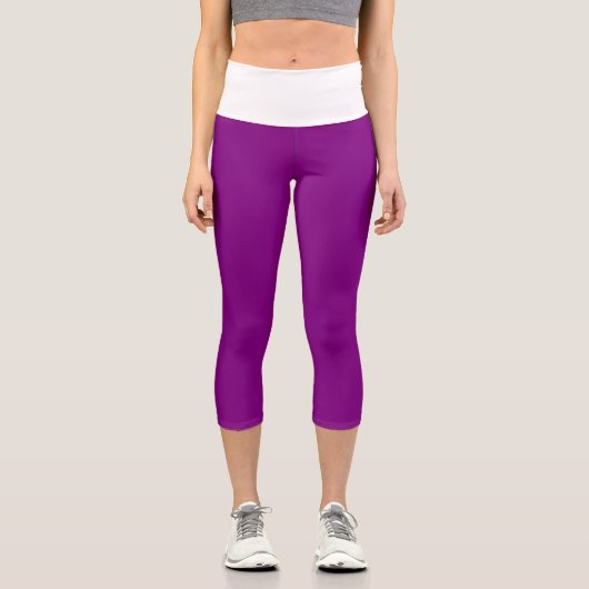 Leggings Capri Jambes de Capri pourpres (Recto)