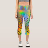 Leggings Capri Jambes de sirène arc-en-ciel Capri (Recto)