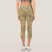 Leggings Capri Jardin de jonquilles de William Morris Fleur Class (Verso)