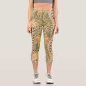 Leggings Capri Jardin de jonquilles de William Morris Fleur Class (Recto)