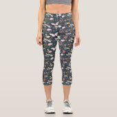 Leggings Capri Jardin des papillons (Recto)