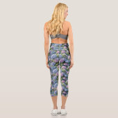 Leggings Capri Jardin d'été Hydrangea (Verso)