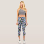 Leggings Capri Jardin d'été Hydrangea (Recto)