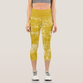 Leggings Capri Jaune déprimé (Recto)