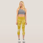 Leggings Capri Jaune déprimé (Recto)