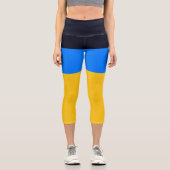 Leggings Capri Jaune et Bleu (Recto)