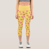 Leggings Capri Jaune Fraise (Recto)