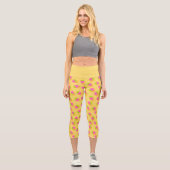 Leggings Capri Jaune Fraise (Recto)