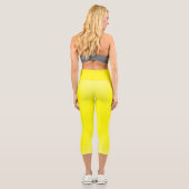 Leggings Capri Jaune pétillant (Verso)