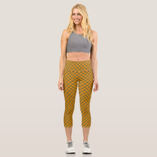 Leggings Capri Jaune rouge noir Motif-57577