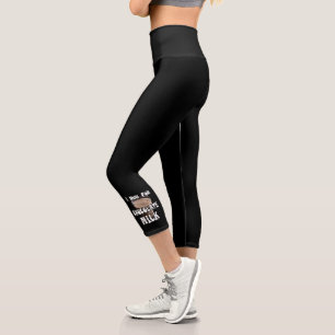 Leggings Capri Je cours pour le lait chocolaté Running