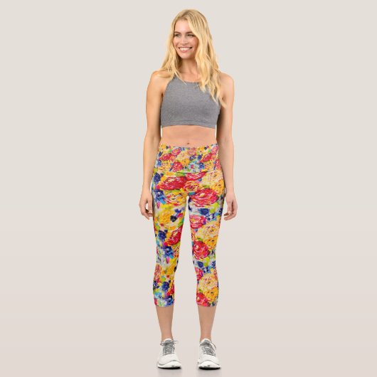 LEGGINGS CAPRI JE SUIS TOUS DES LÉGUMES DU CAPRI ROSE ! (Recto)