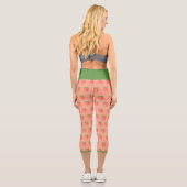 LEGGINGS CAPRI JEANIE DEE "PEACH TREE" - HIGH WAISTED CAPRI PANTS (Verso)