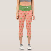 LEGGINGS CAPRI JEANIE DEE "PEACH TREE" - HIGH WAISTED CAPRI PANTS (Recto)