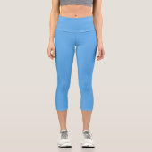 Leggings Capri Jeans bleus (couleur solide) (Recto)