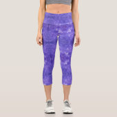Leggings Capri Jelly Gouache Jelly de la lune violette (Recto)