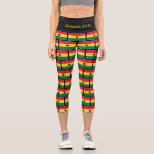 Leggings Capri Jérémie 29:11   Patriotique   GHANA FLAG