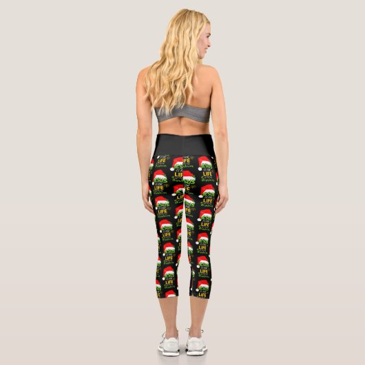 Leggings Capri JÉSUS AMUSANT EST POUR Noël À VIE (Verso)