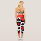 Leggings Capri Jeu de cartes (Verso)