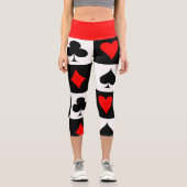 Leggings Capri Jeu de cartes (Recto)