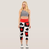 Leggings Capri Jeu de cartes (Recto)