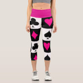 Leggings Capri Jeu de cartes (Recto)