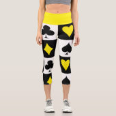 Leggings Capri Jeu de cartes (Recto)